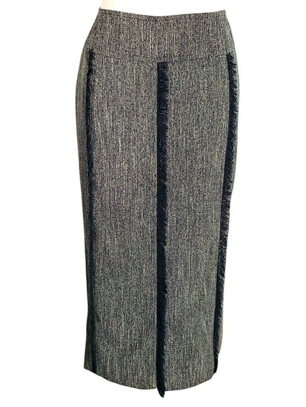 Linea Domani Vintage Skirt Suit Set Fringe Accents 6 Academia Career Events Fall - Picture 6 of 14